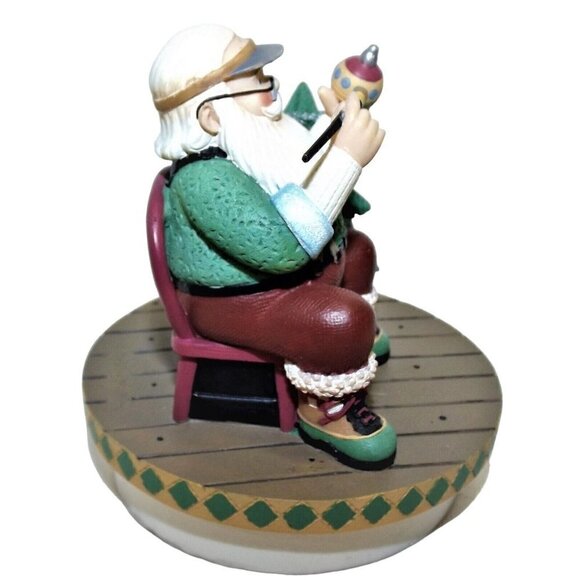 Our America Santa Jar Candle Topper Christmas Tree Ornament - Picture 4 of 6